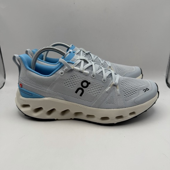On Running Cloudsurfer Trail Blue Beige Women 9 Road Running Shoes 3WE10103042 - Picture 2 of 11